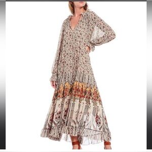 Free People Multicolor Floral Maxi Dress